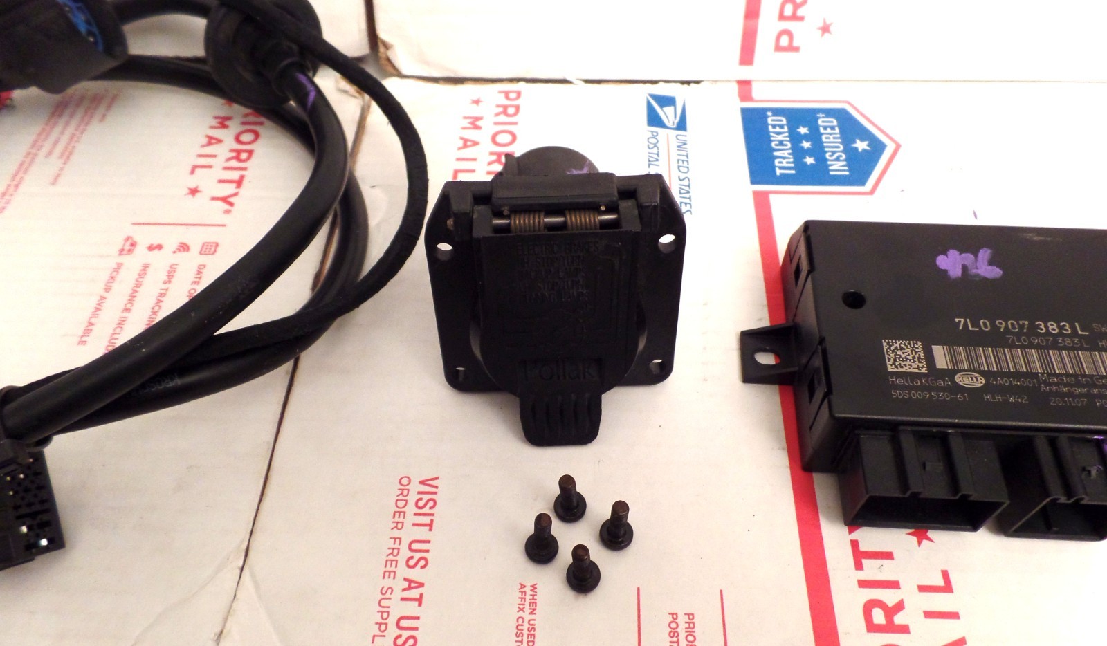 2003-2010 PORSCHE CAYENNE VW TOUAREG TRAILER TOW HITCH CONTROL MODULE & WIRING