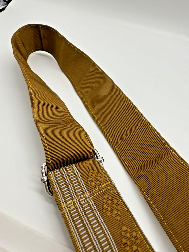 Handmade Camera Strap Japanese Shima (Striped) Pattern Neck Strap Antique Obi