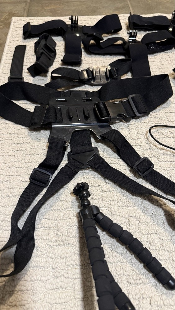 GoPro Accessory Bundle with Mounts, Straps, Floating Handle, Case, Tripod