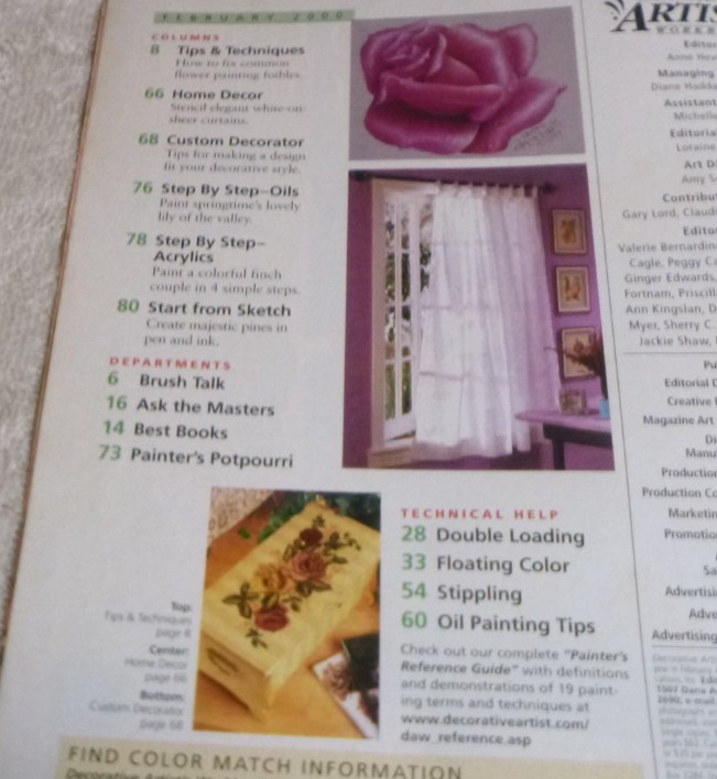 Decorative Artist's Workbook (Assorted Issues) Pick and choose your copy!!