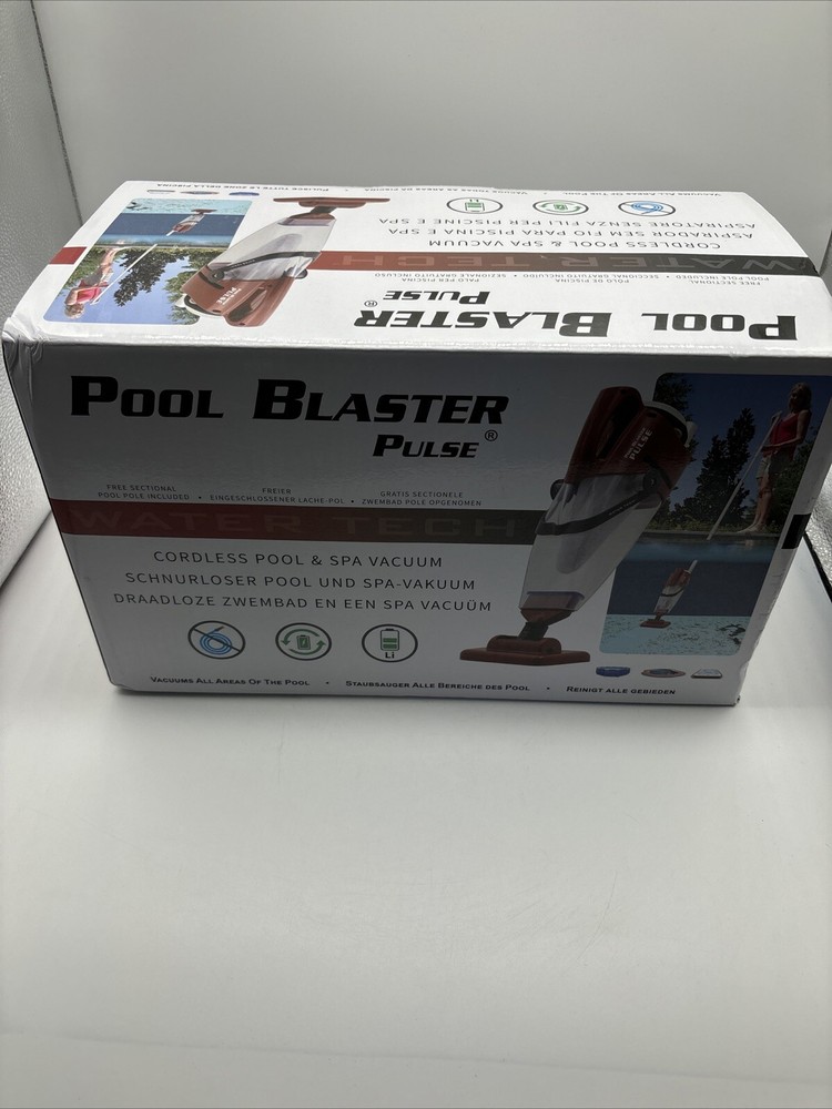 POOL BLASTER Pulse Cordless Pool Vacuum w/Pole Set New
