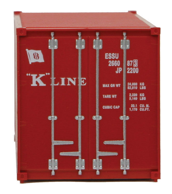 Walthers 20' Corrugated Container w/ Flat Panel K-Line HO Scale