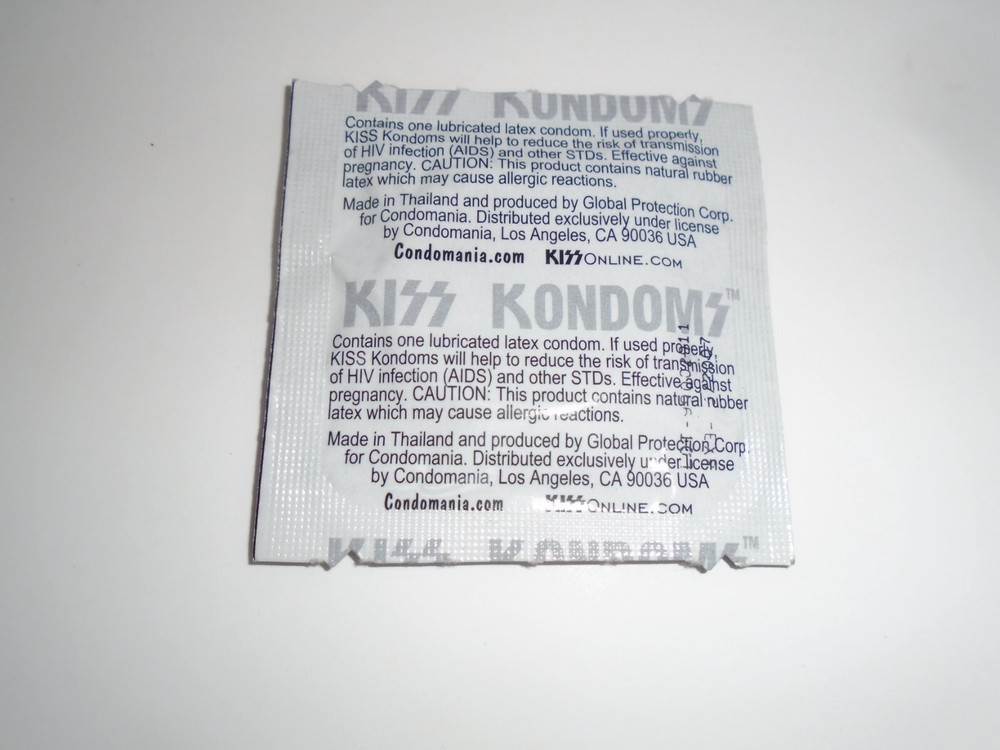 KISS GENE SIMMONS SEALED SINGLE CONDOM PACKAGE - THE DEMON