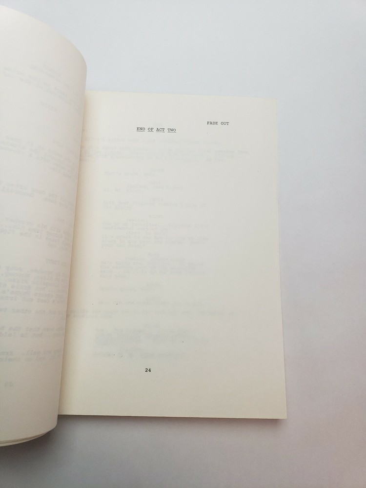 SIDEKICKS / Bill Luetscher 1987 TV Series Script "Always Read Between the Lines"