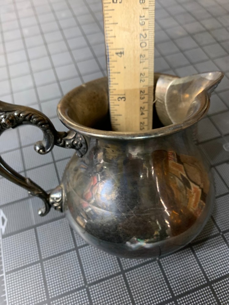 Antique Waldorf Silver Plated Cream Pitcher