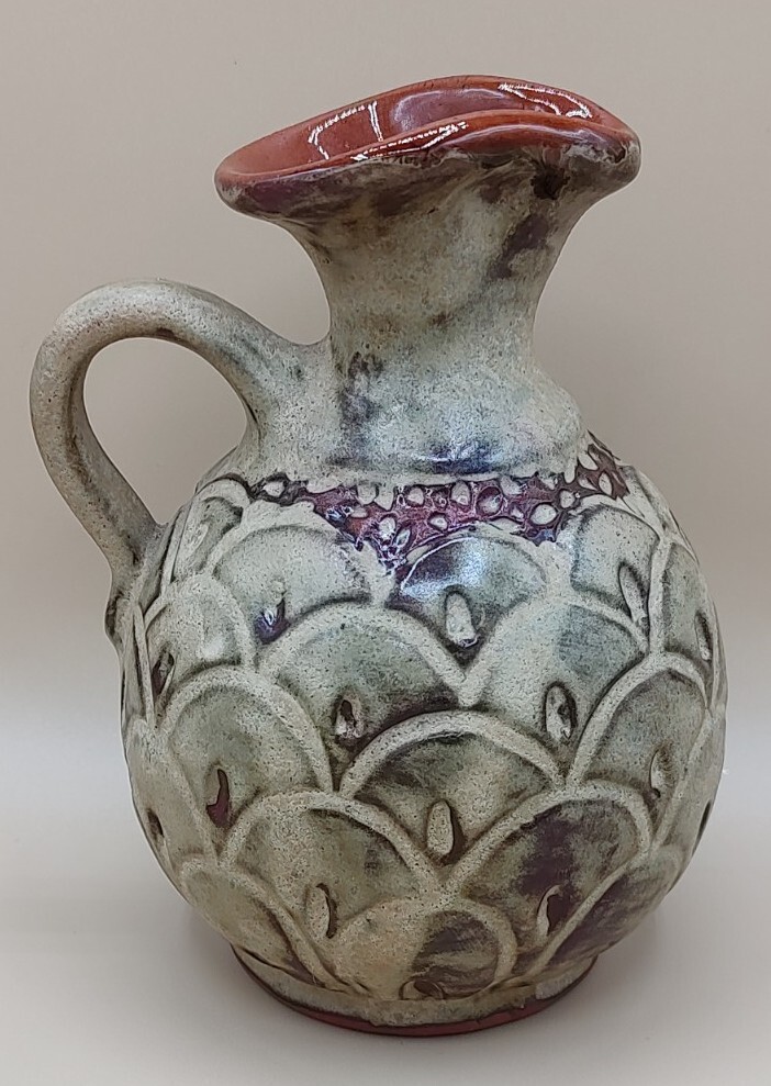 Signed By Artist SJM Pottery Pitcher