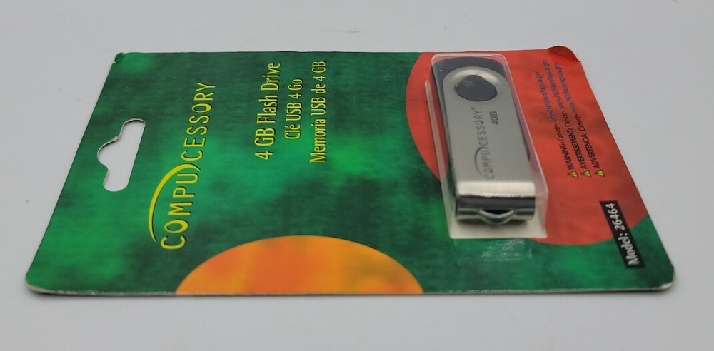 Compucessory CCS26464 4GB USB Flash Drive. New