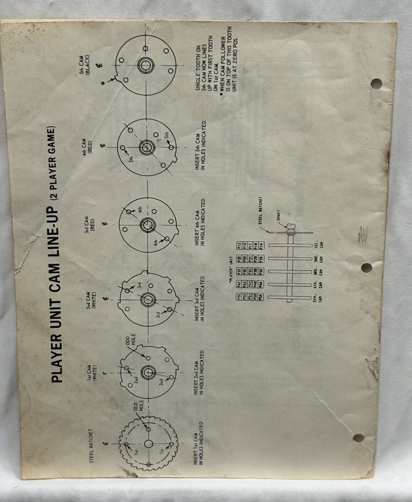 ORIGINAL-GOTTLIEB-JUMPING JACK-INSTALLATION & OPERATION INSTRUCTIONS