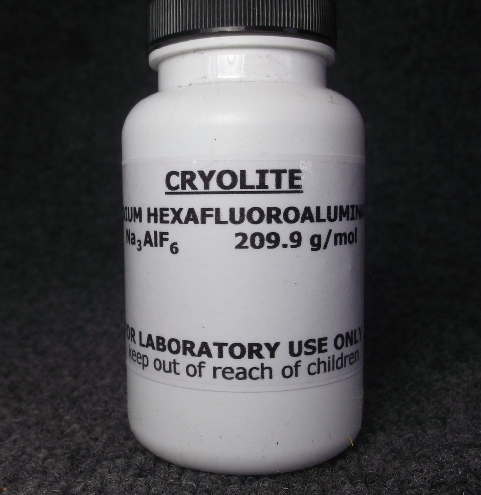 SODIUM HEXAFLUOROALUMINATE 6 ounces CRYOLITE