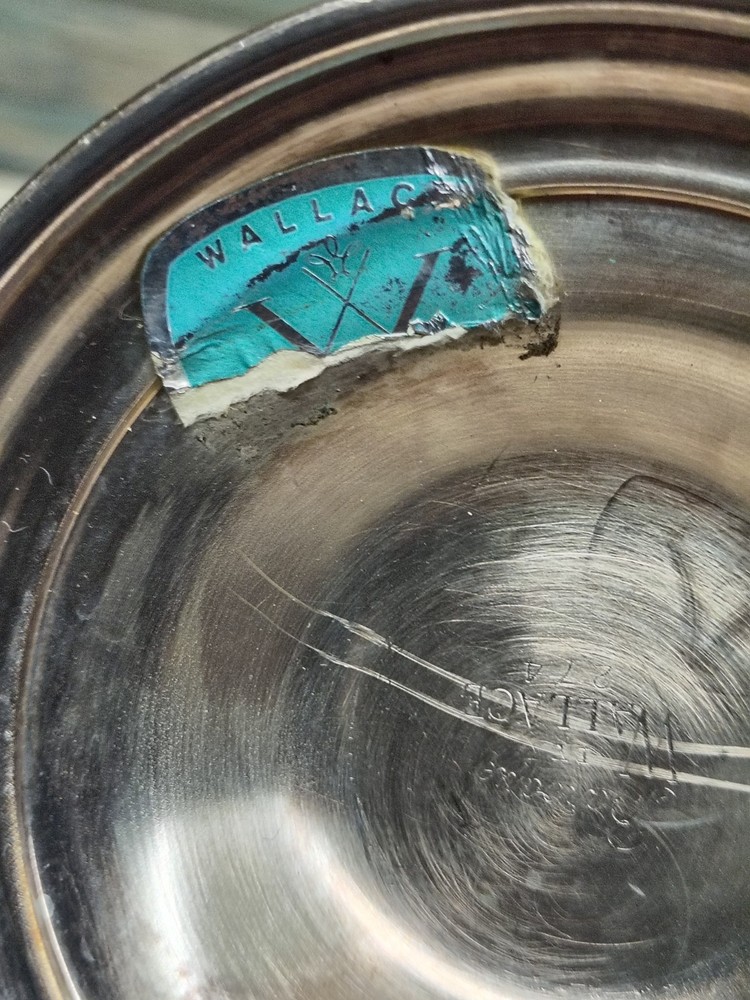 Wallace Baroque footed compote/candy dish silverplate