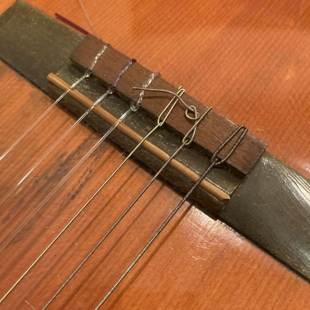 Yamaha Classical Guitar Brown Black-String With Ink Mark, Used
