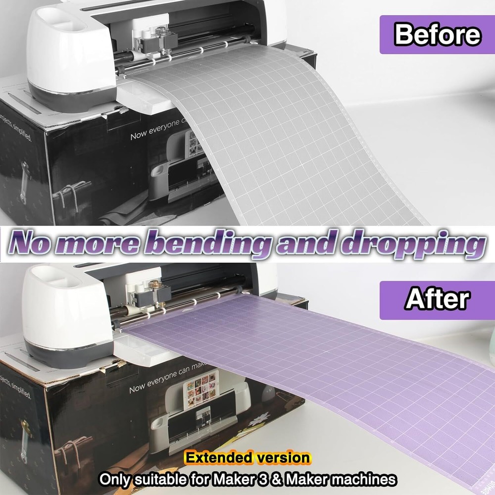 Long Extension Tray for Cricut Maker 3 and Maker 24'' Cutting Mat Support