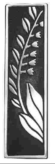 3" Bluebells Pull Brushed Satin Pewter