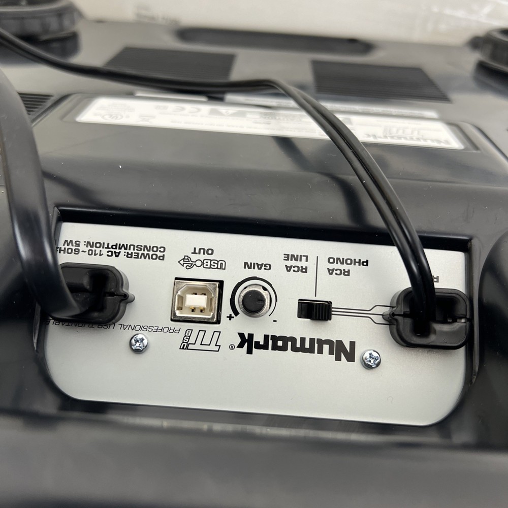 Numark TTUSB DJ Turntable USB Audio Interface TT USB UNTESTED PARTS/REPAIR READ
