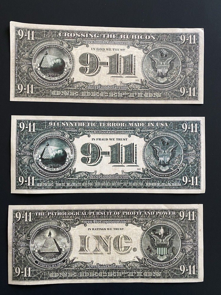 9/11 Deception Novelty Currency