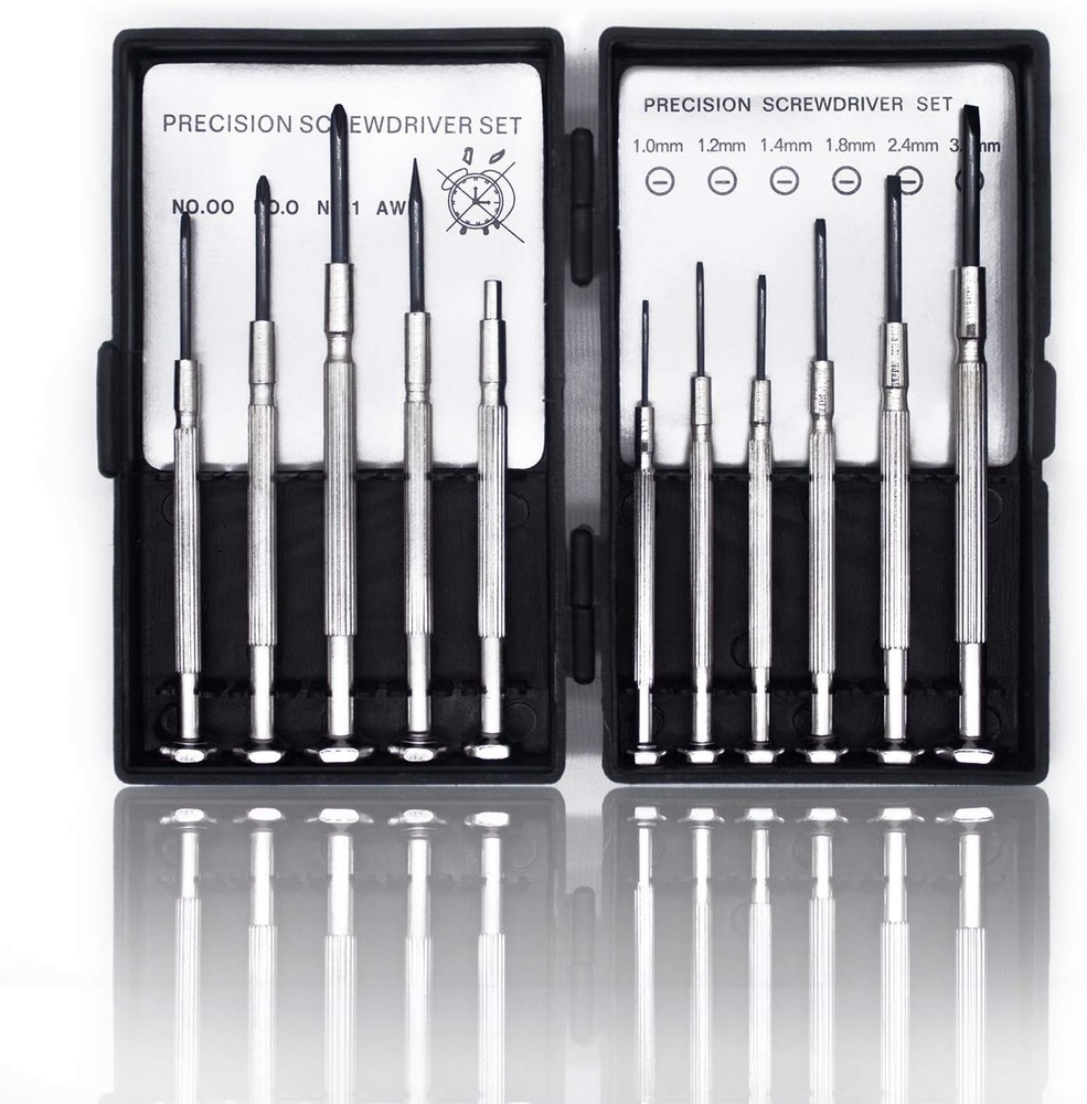 Durable 11PCS Precision Screwdriver Set - Ideal for Electronics & Watches