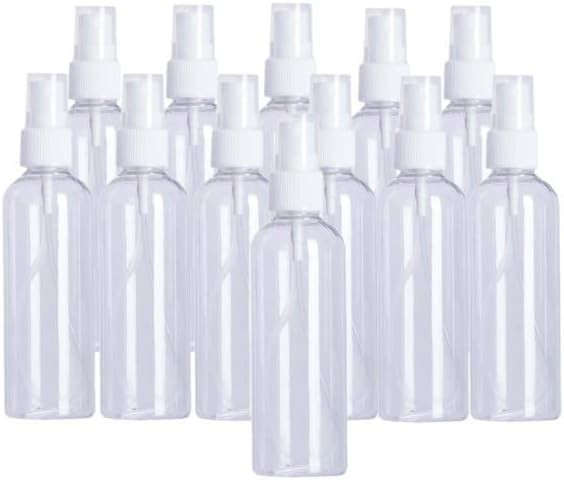 Empty Spray Bottles, 4oz (120ml) Clear Empty Fine Mist, 12 Pack
