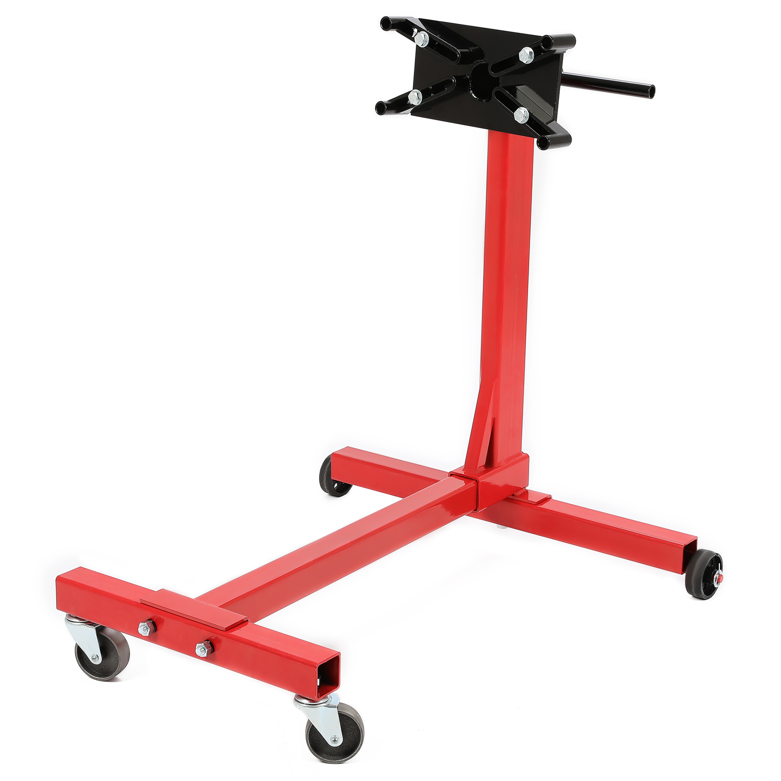 1500LBS Steel Engine Stand 360 Degree Rotating Head Adjustable Mounting Red