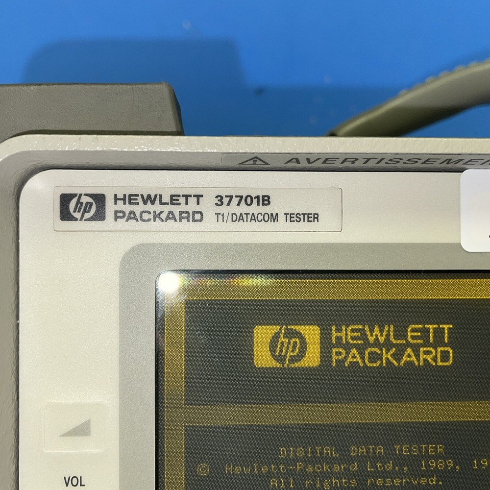 HP Hewlett-Packard 37701B T1 TESTER DATACOM TESTER