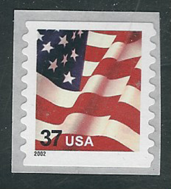 Scott #3633...37 Cent...Flag...2 Stamps
