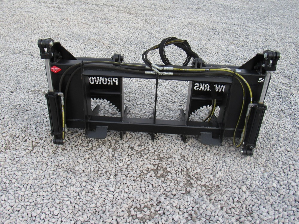 54" Root Rake Clam Grapple Attachment Fits Bobcat MT Mini Skid Steer