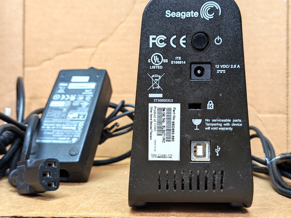 SEAGATE 9BD862-560 EXTERNAL HDD 160GB TESTED - FORMATTED