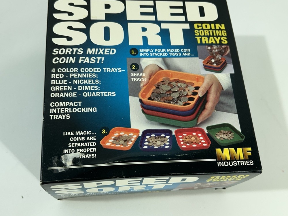 Coin Sort Junior Speed Coin Sorting Trays Set Change Counter