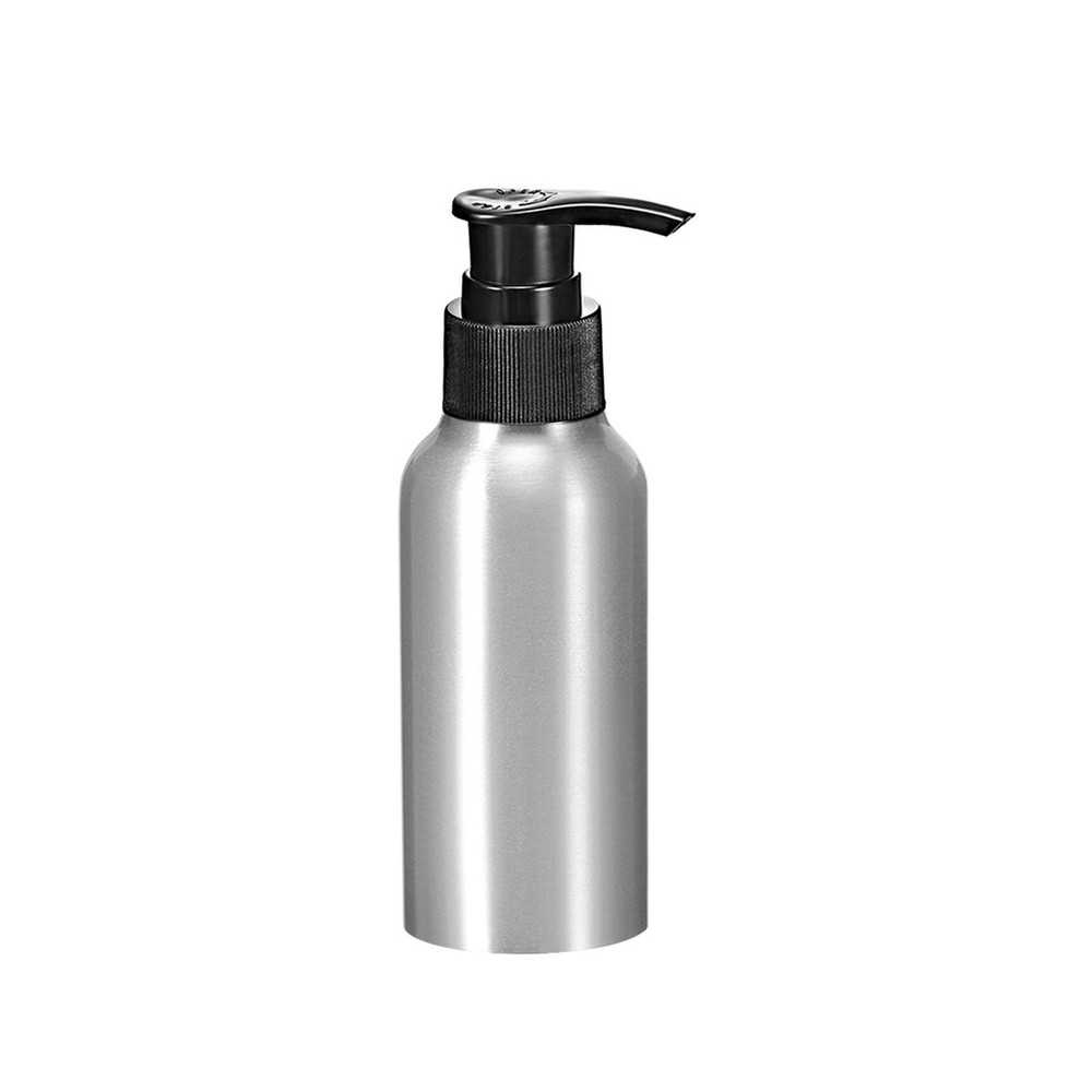 4oz/120ml Aluminium Pump Bottle Empty Refillable Container Travel Bottle