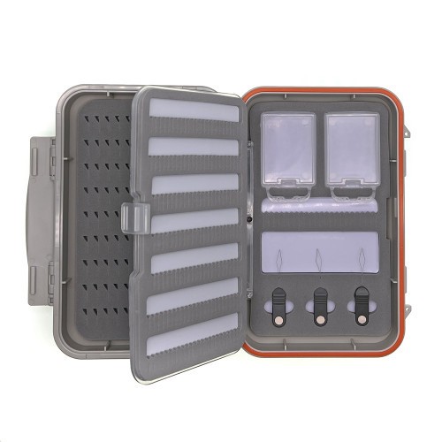Medium Swing Leaf Fly Box , Three Variations. Saltwater, Dry/Nymph, Threader Box