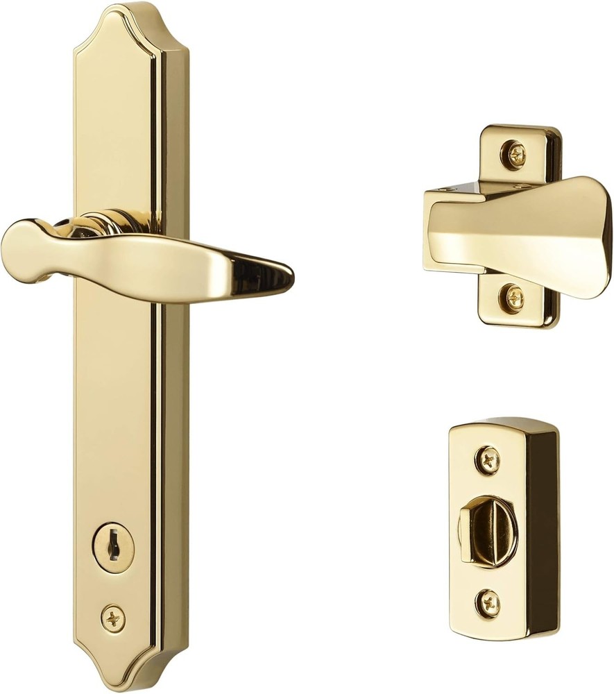 SK1215BB ML Lever 2-Posts with Tie-Down Screw, Bright Brass