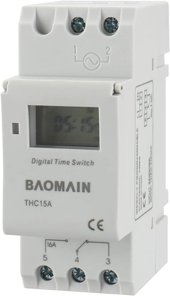 THC15A DC/AC 24V Digital LCD Power Programmable Timer Time Switch Relay 16A Amp