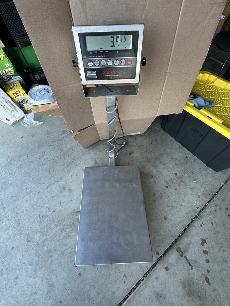 Cardinal Detecto 204S Scale Complete, 5000 Lbs, Read
