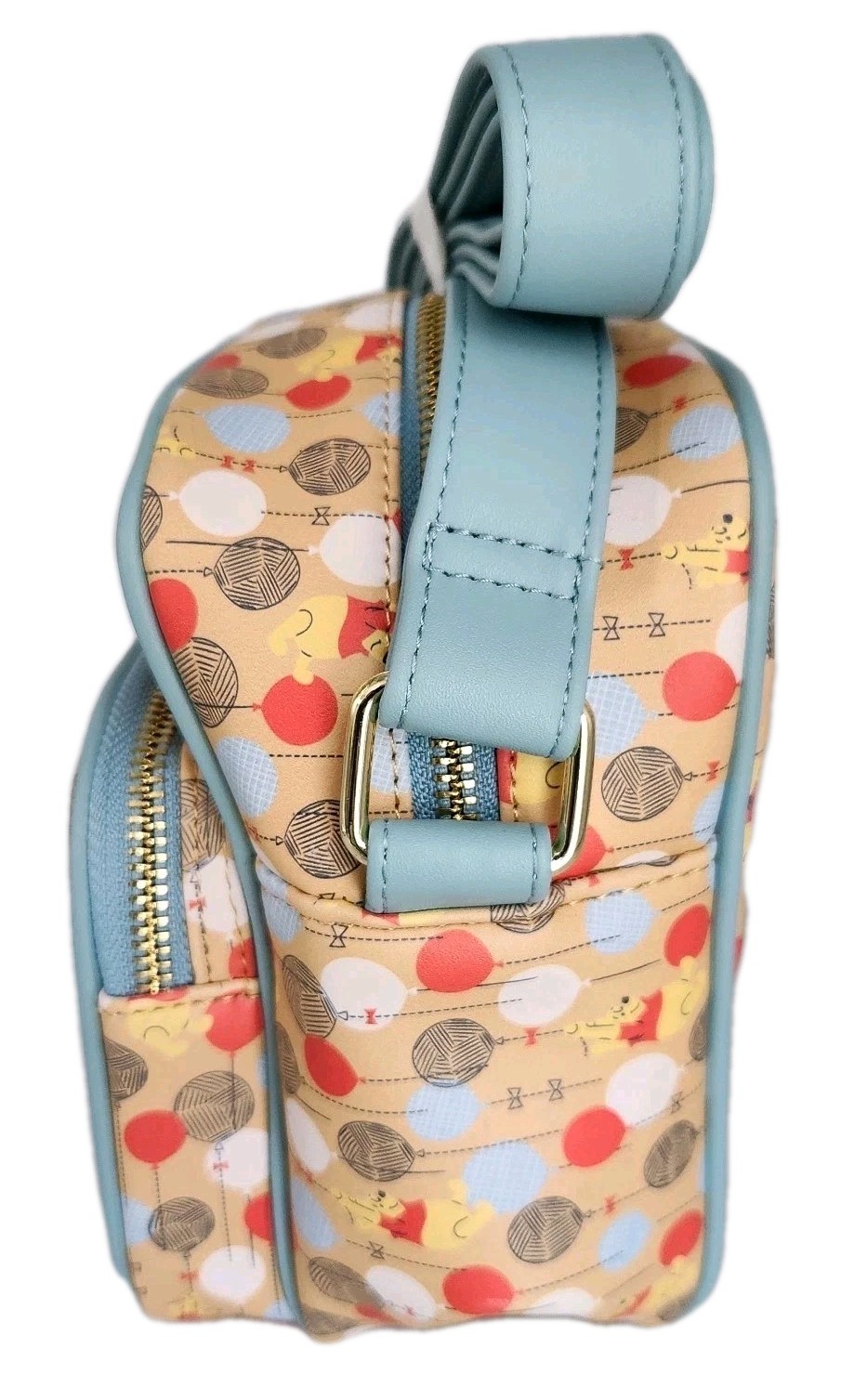 Loungefly Disney Winnie The Pooh Balloons All Over Print Crossbody Bag Purse NWT