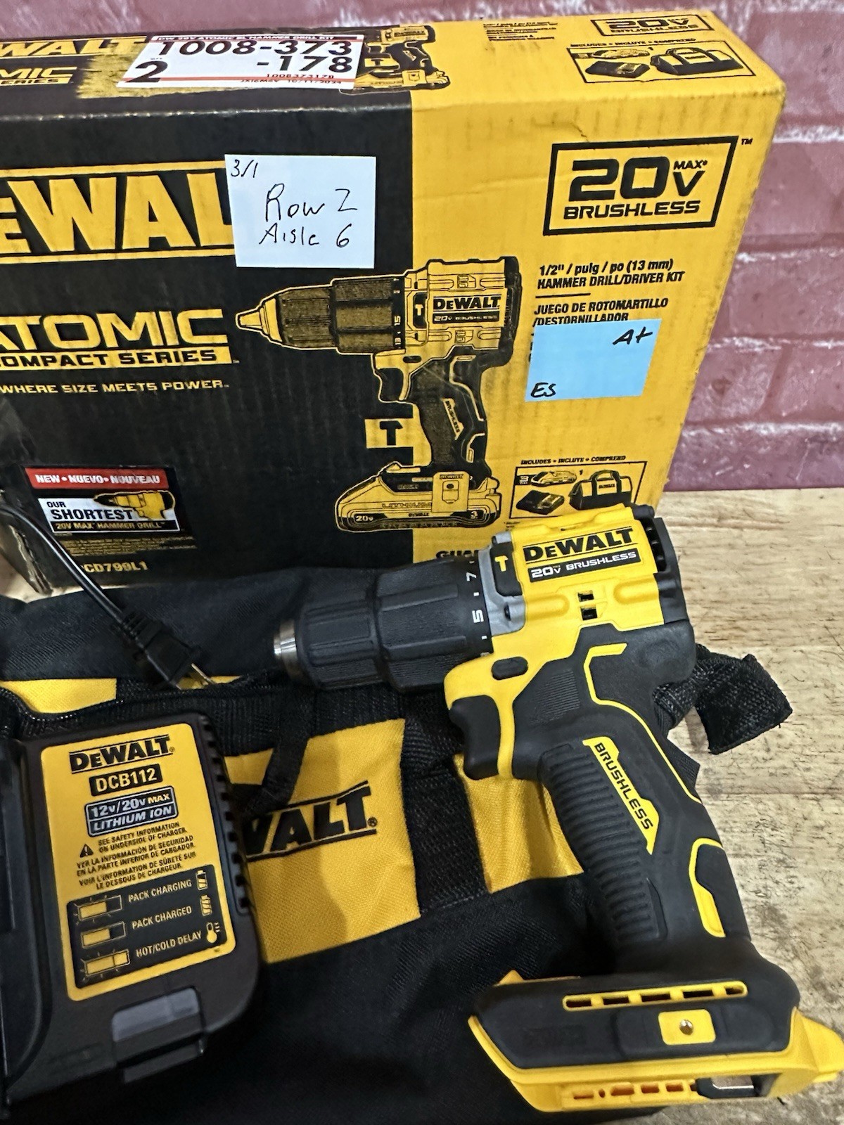 DeWalt DCD799L1 20V Atomic Compact Series Li-Ion 1/2" Cordless Hammer Drill Kit