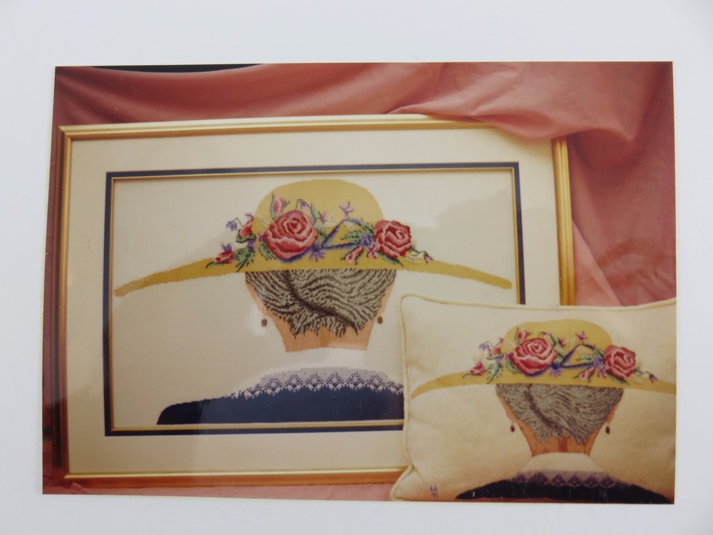 Faces NANNA'S HAT Cross Stitch Pattern Kit w/Fabric & Thread
