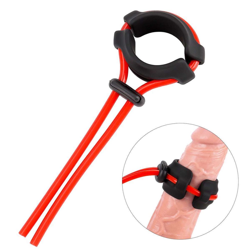 Adjustable Silicone Lasso Penis Enhancer Prolonging Cock Ring Delay Ejaculation