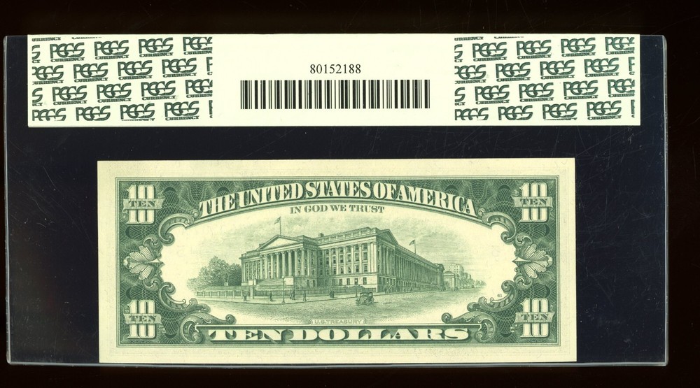 DBR 1969 $10 FRN Richmond Gem Fr. 2018-E PCGS 65 PPQ Serial E00780207A