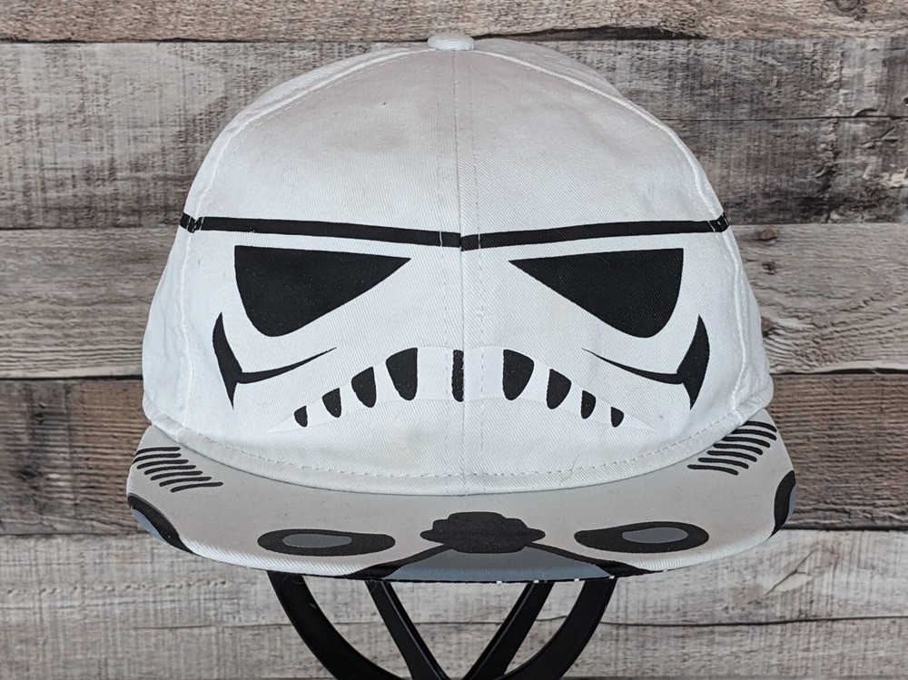 Star Wars Storm Trooper White Adjustable Snapback Cap Hat One Size