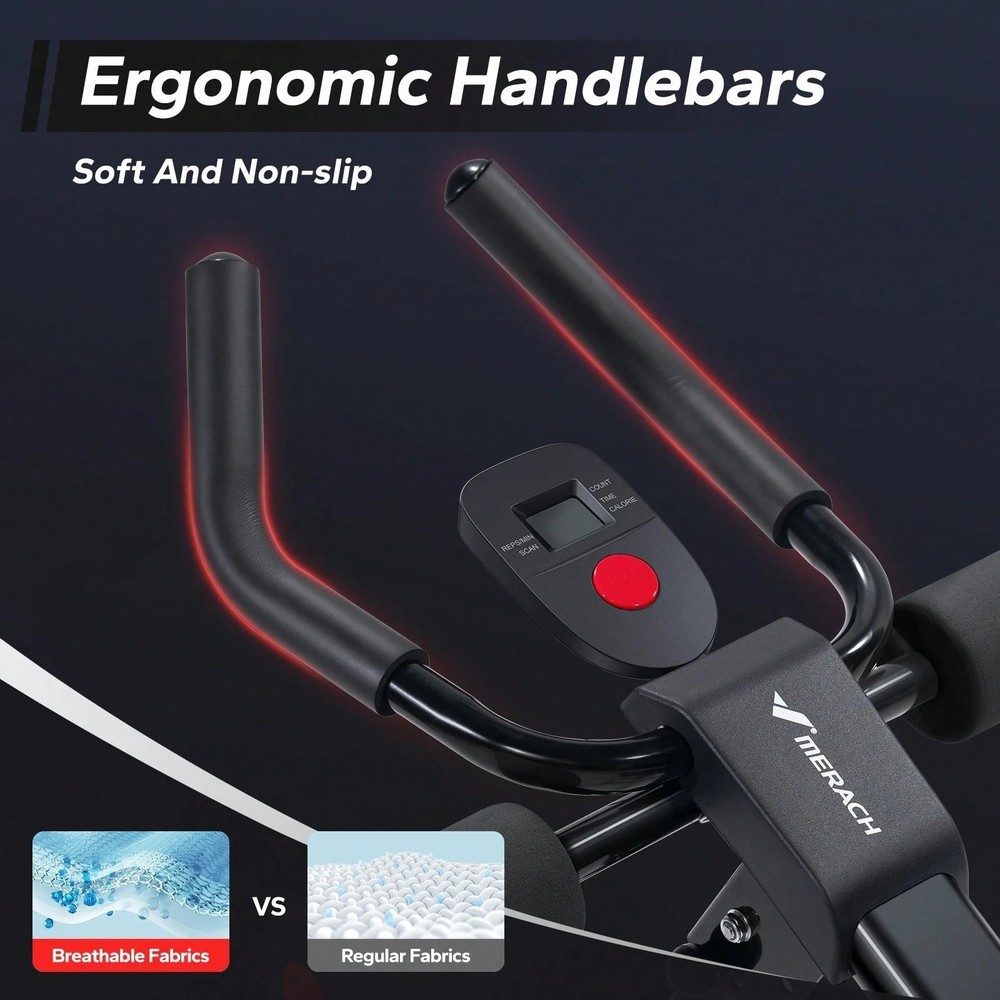 Foldable Ab Machine Adjustable Workout Equipment Core Trainer w/ LCD Display