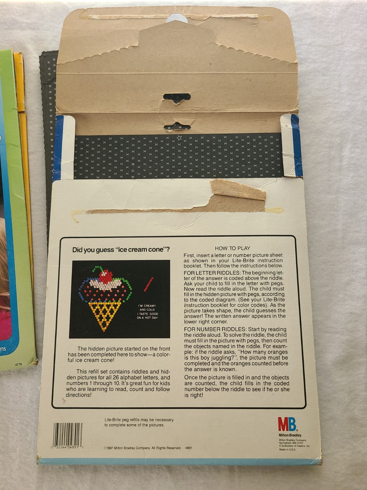 Lite Brite UNUSED BLANK Refill Pages Sheets Vintage LOT OF 9x12"