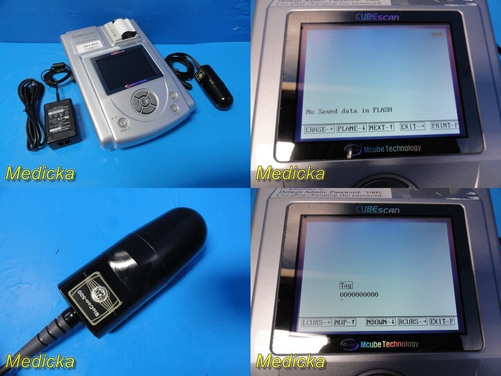 2016 MCube Technology Biocon-500 Bladder Scanner W/ Power Supply & Probe ~ 31277