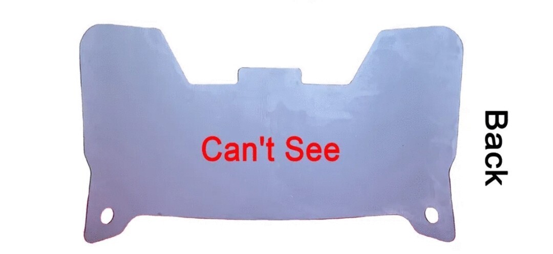 BLACK Full Size Football Helmet Visors & Clips FOR DISPLAY ONLY, NOT SEE THROUGH