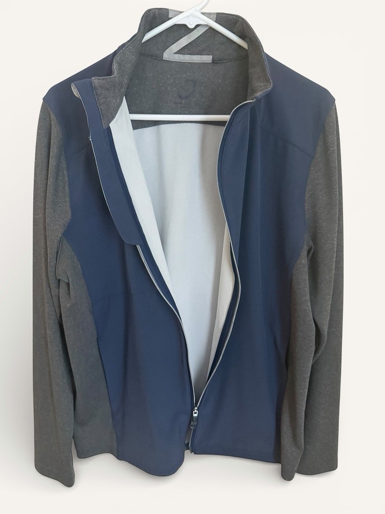 Golf Jacket Zero Restriction Full zip NAVY Size M FREE SHIPPING