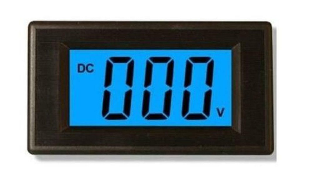 1Pcs Blue DC0-500V LCD Digital Volt Panel Meter Voltmeter New