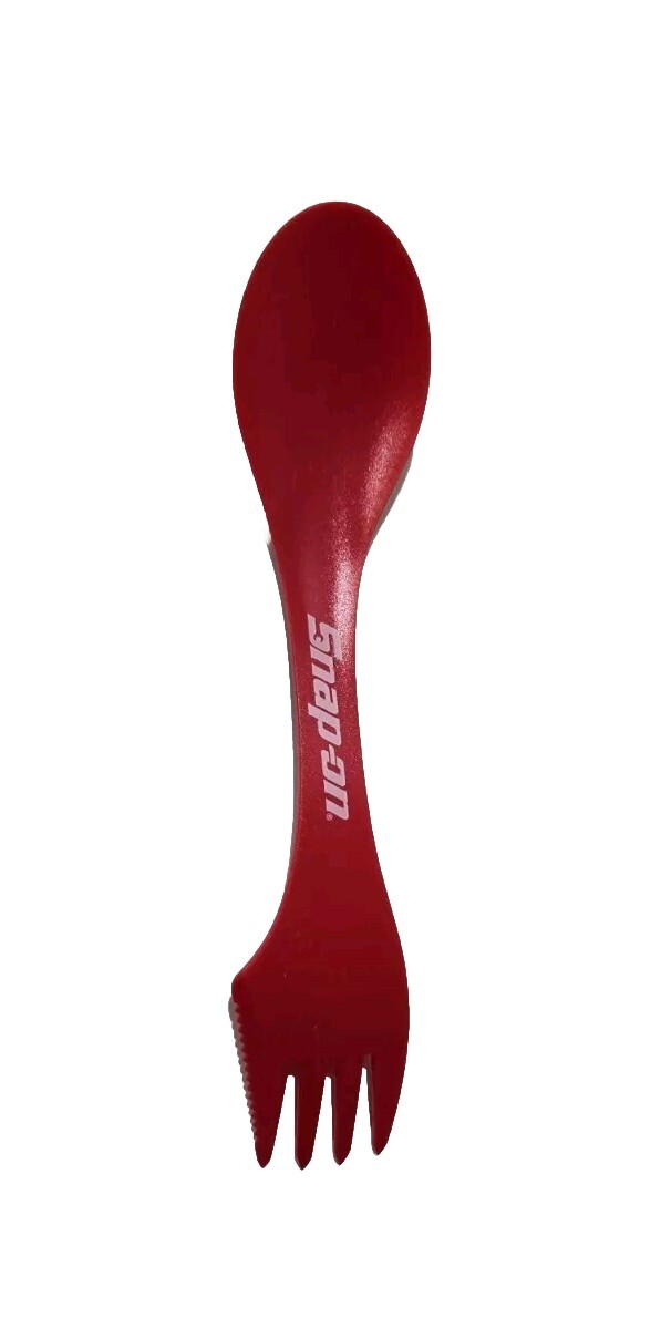5X Snap On Tools Promo RED REUSABLE Plastic Spork Spoon Fork Knife Cutlery NEW!!