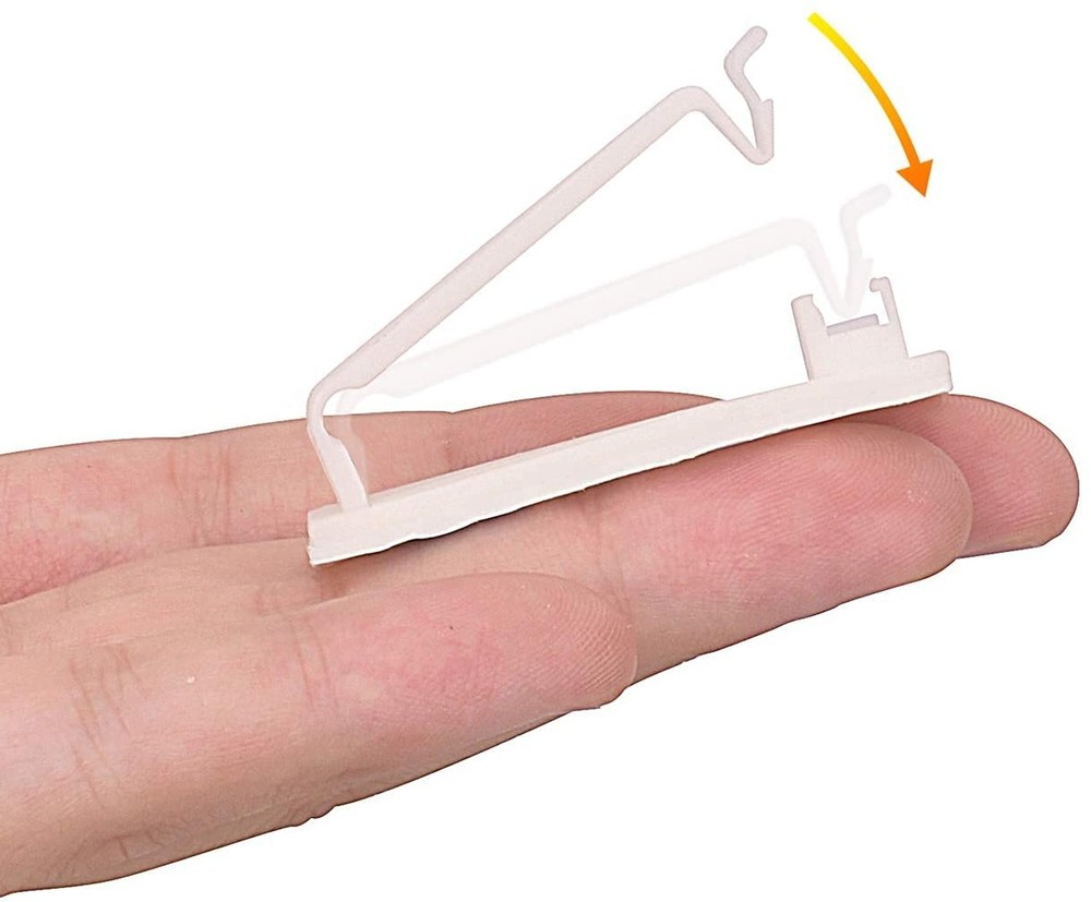 SOULWIT 50Pcs Self-Adhesive Cable Management Clips, White
