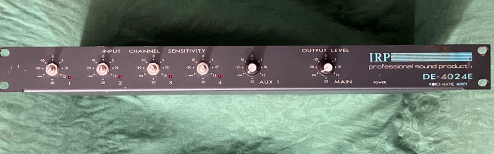 IRP DE-4024E VOICEMATIC MIXER (power tested only, missing Knobs)