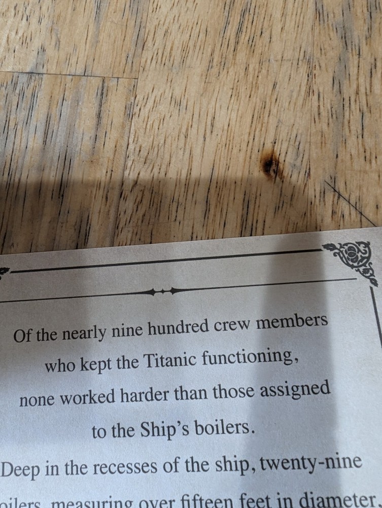 Titanic Authentic Coal In Case, Comes With COA