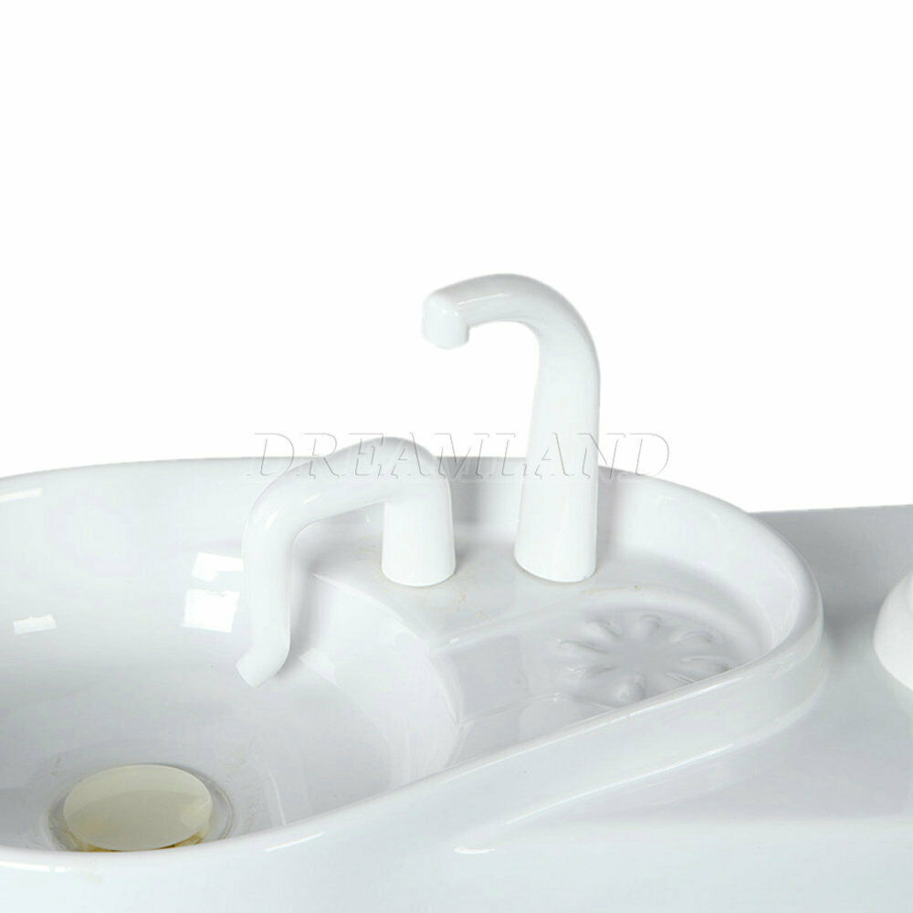 ADJUSTABLE MEDICAL DENTAL CHAIR WITH STOOL COMBINATION BLUE Hard Leather