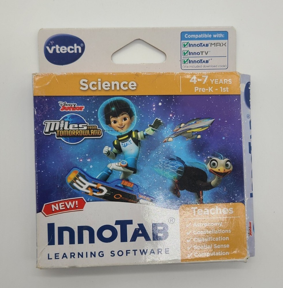 Vtech InnoTab Learning Software Miles From Tomorrowland Science Pre-K/1st Age4-7